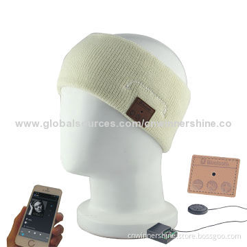 Bluetooth Headband in Plain Knitting with Headphone